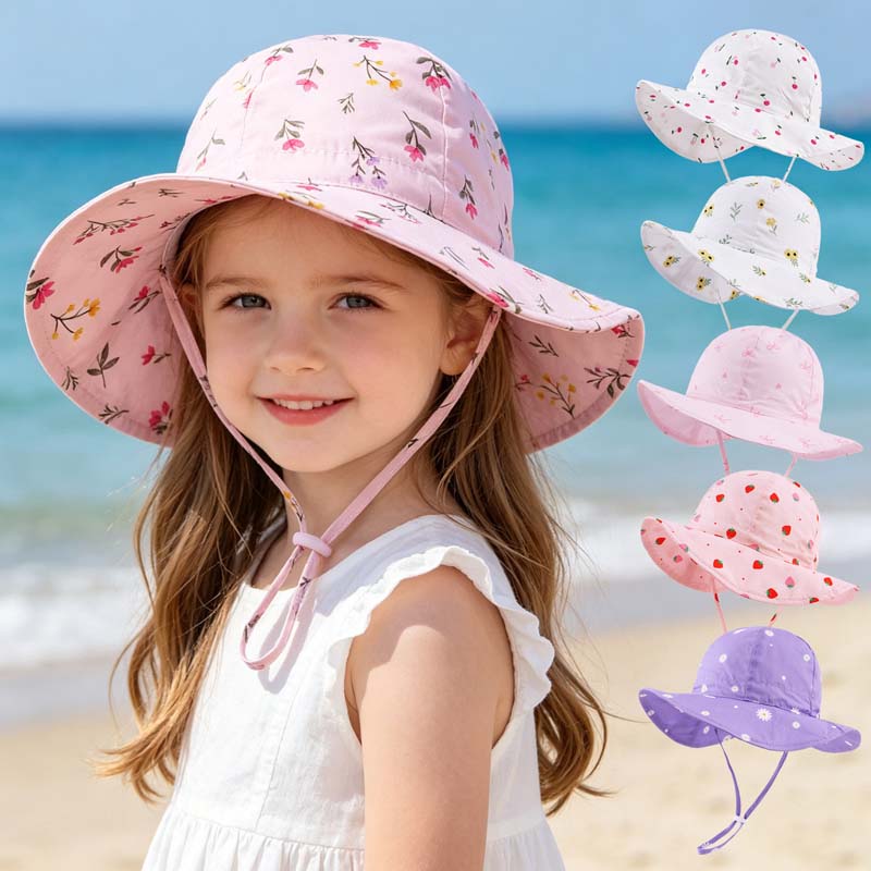 Bucket Hat Cotton - 2026 Kinderen Meisje Hoeden Zomer Print