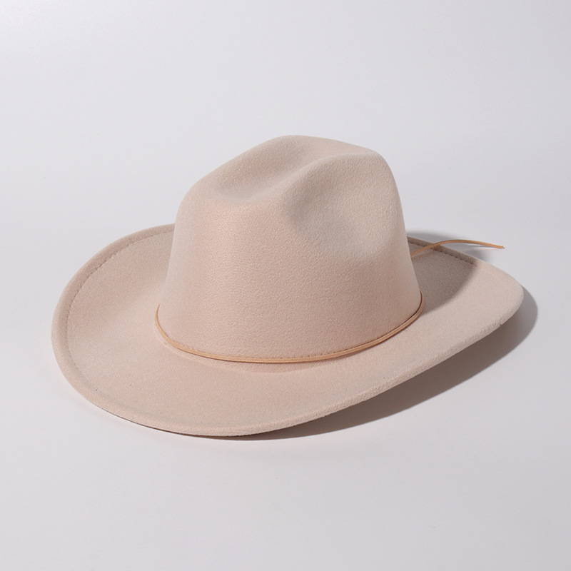 Fedora Hat Wool - Unisex herfst winter nieuwe westerse cowboyhoed