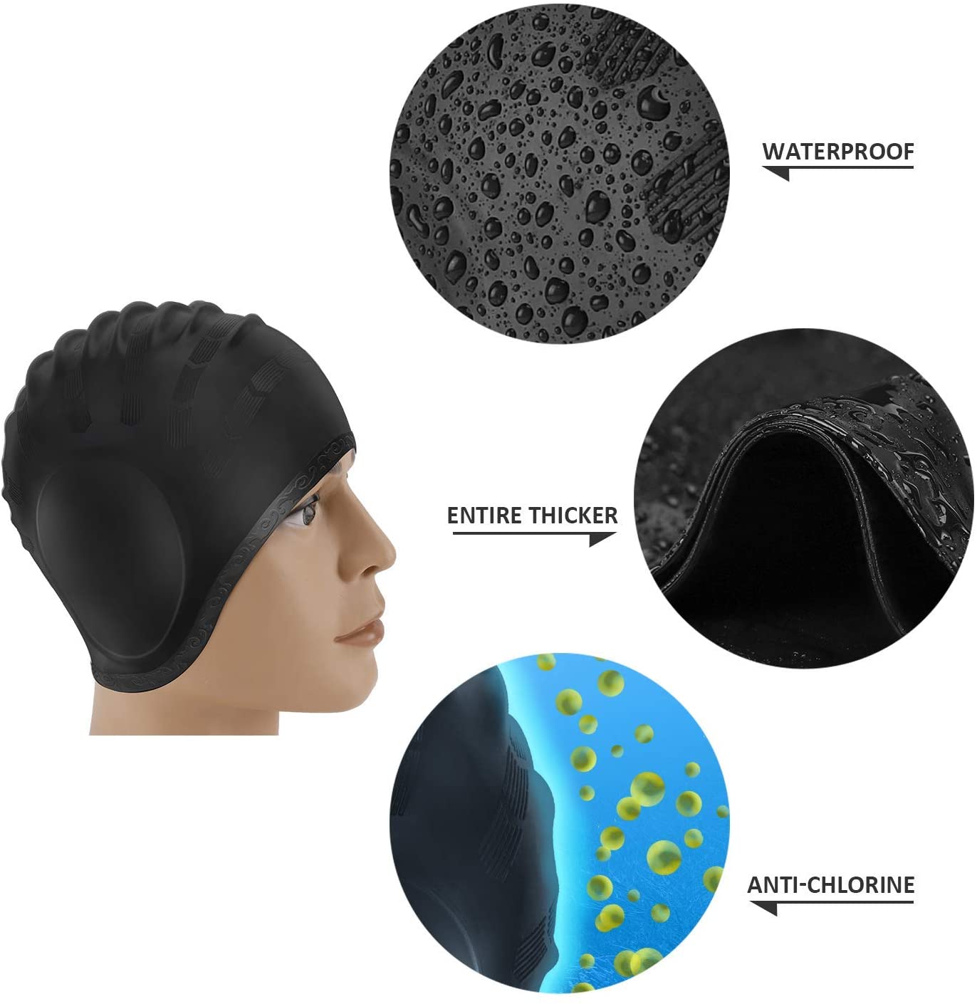 Volwassenen Badmutsen Mannen V - Swim Hat Silicone recensie en prijs