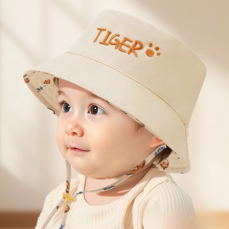 Met letters geborduurde baby-e - Bucket Hat Cotton recensie en prijs