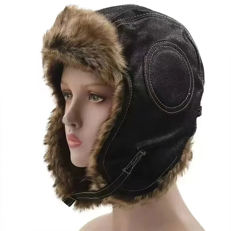 Lederen Sneeuwpenpet Met Oorkl - Trapper Hat Ear Flap recensie en prijs