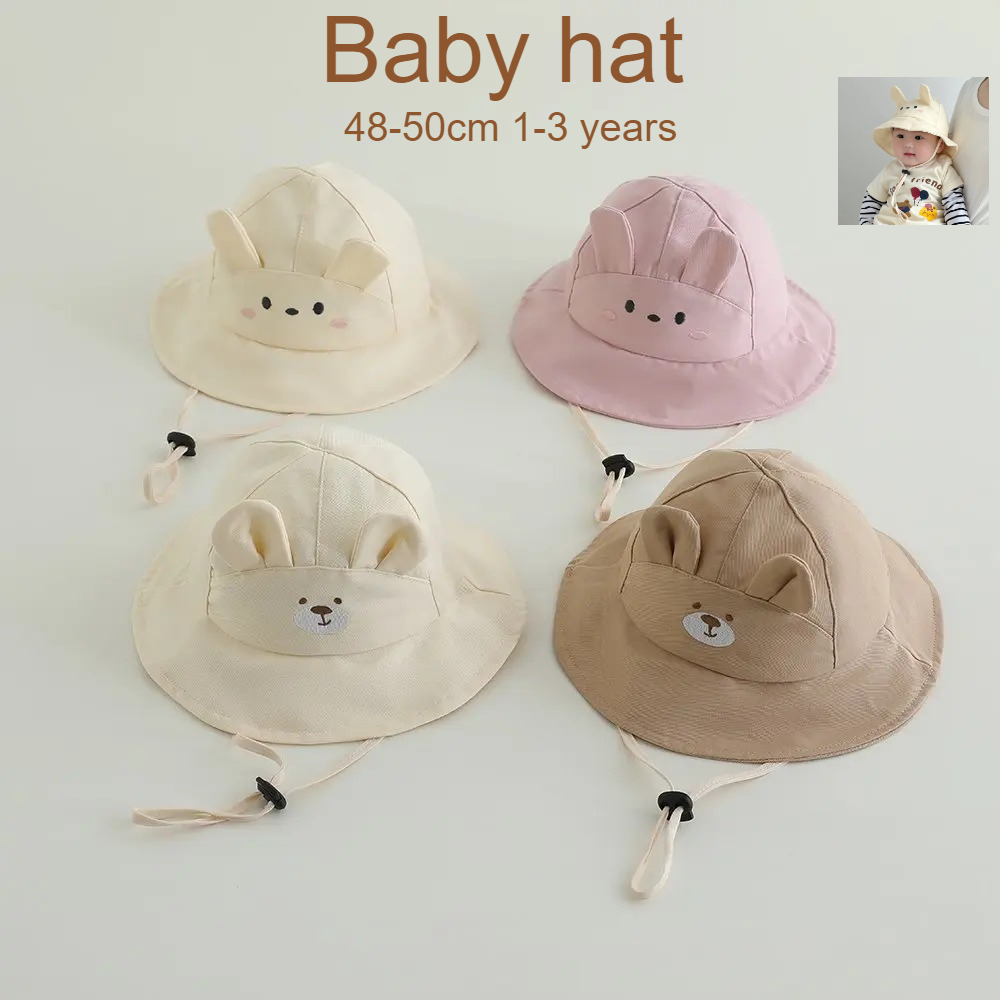 Baby meisjes zonnehoed 48-50cm - Bucket Hat Cotton recensie en prijs