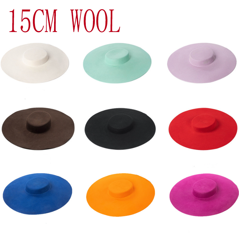 15 cm WOL tarwe brede rand wol - Fedora Hat Wool recensie en prijs