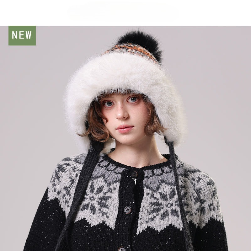 Dames fuzzy gebreide trappermu - Trapper Hat Ear Flap recensie en prijs